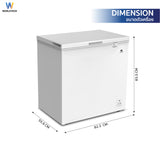 Worldtech ตู้แช่แช็ง ตู้แช่แข็งฝาทึบ 7Q. จุ 199 L. รุ่น WT-FZ200_WHT  รับประกัน 3 ปี Chest Freezer
