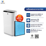 Worldtech เครื่องฟอกอากาศ Air Purifier มอก.รับรอง รุ่น WT-P80 พื้นที่ 40-55 ตร.ม.  + รีโมท ประกัน1ปี