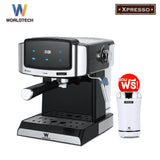 Worldtech เครื่องชงกาแฟเอสเปรสโซ่ รุ่น WT-CM407 เครื่องชงกาแฟอัตโนมัติ Espresso Machine + พร้อมชุดด้ามชงกาแฟ