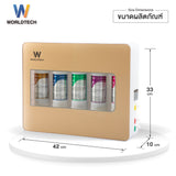 Worldtech เครื่องกรองน้ำล้างผัก ตัวกรอง 5 ขั้นตอน รุ่น WT-WP5S-D800 ประกัน 1 ปี