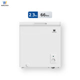 Worldtech ตู้แช่แช็ง ตู้แช่แข็งฝาทึบ 2.3Q. จุ 66 L. รุ่น WT-FZ70_WHT  รับประกัน 3 ปี Chest Freezer