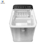 Worldtech เครื่องทำน้ำแข็งอัตโนมัติ รุ่น WT-IM700_Silver ทำน้ำแข็งใน 6-9 นาที   Ice Maker+ แถมฟรีที่ตัก