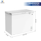 Worldtech ตู้แช่แช็ง ตู้แช่แข็งฝาทึบ 1Q. จุ 299 L. รุ่น WT-FZ300_WHT  รับประกัน 3 ปี Chest Freezer