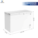 Worldtech ตู้แช่ 2 ระบบ ควบคุมอุณหภูมิดิจิทัล 10Q. จุ 299 L รุ่น WT-FZE300_WHT  ตู้แช่แช็ง ตู้แช่แข็งฝาทึบ รับประกัน 3 ปี Chest Freezer