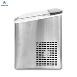 Worldtech เครื่องทำน้ำแข็งอัตโนมัติ รุ่น WT-IM700_Silver ทำน้ำแข็งใน 6-9 นาที   Ice Maker+ แถมฟรีที่ตัก