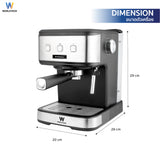 Worldtech Xpresso เครื่องชงกาแฟกึ่งอัตโนมัติ เครื่องชงกาแฟสด เอสเปรสโซ่ แรงดัน 20 บาร์ รุ่น WT-CM15