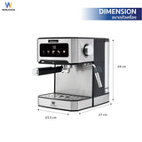 Worldtech Xpresso เครื่องชงกาแฟกึ่งอัตโนมัติ เครื่องชงกาแฟสด เอสเปรสโซ่ แรงดัน 20 บาร์  รุ่น WT-CM404