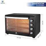 Worldtech เตาอบไฟฟ้า Oven 60L รุ่น WT-OV60L_BLK ขนาด 60 ลิตร รับประกัน 1 ปี