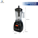 Worldtech เครื่องปั่น  เครื่องปั่นน้ำผลไม้ เครื่องปั่นอเนกประสงค์ 1400 W โถจุ 2 ลิตร รุ่น WT-PB1800 สมูทตี้ น้ำผลไม้