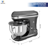 Worldtech เครื่องผสมอาหาร หน้าจอดิจิตอล จุ 5 ลิตร ผสมแป้ง ตีแป้ง ตีไข่ Stand Mixer 1200W รุ่น WT-SM55
