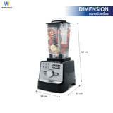 Worldtech เครื่องปั่น เครื่องปั่นน้ำผลไม้ เครื่องปั่นอเนกประสงค์ เชิงพาณิชย์ 2800 W โถจุ 1.6 ลิตร รุ่น WT-PB2800