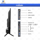 Worldtech ทีวี 32 นิ้ว LED TV Analog อนาลอค ทีวี HD Ready โทรทัศน์ ขนาด 32 นิ้ว ฟรี!! สาย HDMI (2xUSB, 2xHDMI) ทีวีราคาถูกๆ ราคาพิเศษ รับประกัน 1 ปีเต็ม ภาพคมชัด