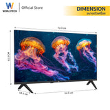 Worldtech  LED TV Analog อนาลอค ทีวี HD Ready โทรทัศน์ ขนาด 32 นิ้ว