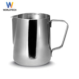 Worldtech เหยือกตีฟองนมสแตนเลส รุ่น WT-CM-ACC-PITCHER_SIL โถตีฟองนม Milk Frothing Pitcher ขนาด 350 ml.