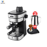 Worldtech Xpresso เครื่องชงกาแฟ ชา กึ่งอัตโนมัติ พร้อมชุดด้ามชง  Coffee Machine รุ่น WT-CM8_SIL
