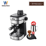 Worldtech Xpresso เครื่องชงกาแฟ ชา กึ่งอัตโนมัติ พร้อมชุดด้ามชง  Coffee Machine รุ่น WT-CM8_SIL