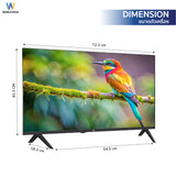Worldtech ทีวี 32 นิ้ว LED Digital TV ดิจิตอลทีวี HD Ready โทรทัศน์ ขนาด 32 นิ้ว