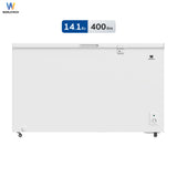 Worldtech ตู้แช่แช็ง ตู้แช่แข็งฝาทึบ 14.1Q. จุ 400 L. รุ่น WT-FZ400_WHT  รับประกัน 3 ปี Chest Freezer