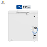 Worldtech ตู้แช่ 2 ระบบ ควบคุมอุณหภูมิผ่านจอดิจิทัล 7Q. จุ 199 L รุ่น WT-FZE200_WHT  ตู้แช่แช็ง ตู้แช่แข็งฝาทึบ รับประกัน 3 ปี Chest Freezer
