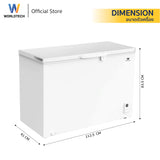 Worldtech ตู้แช่แข็งฝาทึบ ระบบดิจิทัล สลับโหมดแช่แข็งและแช่เย็น รุ่น WT-FZE300 ขนาด 10Q จุ 299 ลิตร