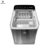 Worldtech เครื่องทำน้ำแข็งอัตโนมัติ รุ่น WT-IM700_Silver ทำน้ำแข็งใน 6-9 นาที   Ice Maker+ แถมฟรีที่ตัก