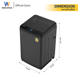 Worldtech เครื่องซักผ้าฝาบน ขนาด 10KG รุ่น WT-MB100-620_Grey