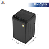 Worldtech เครื่องซักผ้าฝาบน ขนาด 12KG รุ่น WT-MB120-620_Grey