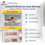 Worldtech ตู้เย็น 2 ประตู ขนาด 7.1 คิว รุ่น WT-MRF-225W_SIL ความจุ 202 ลิตร รับประกัน 3 ปี