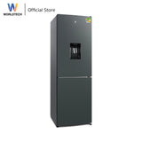 Worldtech ตู้เย็น 2 ประตู ช่องแช่แข็งด้านล่าง 8.2 คิว 231 ลิตร พร้อมที่กดน้ำ รุ่น WT-MRF-236W