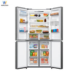 [ใหม่] Wordltech ตู้เย็น 4 ประตู Multi-Door 14.7 คิว 415 ลิตร ระบบ Inverter เงียบ ประหยัดไฟ รุ่น WT-MRF-431W