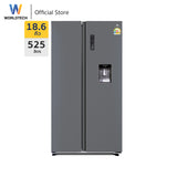 Worldtech ตู้เย็น 2 ประตู Side by Side 18.6 คิว 526 ลิตร ระบบ Inverter เงียบ ประหยัดไฟ รุ่น WT-MRF-560W