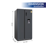 Worldtech ตู้เย็น 2 ประตู ขนาด 18.6 คิว รุ่น WT-MRF-560W ความจุ 525 ลิตร