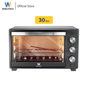 Worldtech เตาอบไฟฟ้า Oven 30L รุ่น WT-OV30L_BLK ขนาด 30 ลิตร  รับประกัน 1 ปี