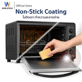Worldtech เตาอบไฟฟ้า 60 ลิตร รุ่น WT-OV60L_BLKDG  กระจกนิรภัย 2 ชั้น เคลือบ Non-Stick