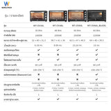 Worldtech เตาอบไฟฟ้า 60 ลิตร รุ่น WT-OV60L_BLKDG  กระจกนิรภัย 2 ชั้น เคลือบ Non-Stick