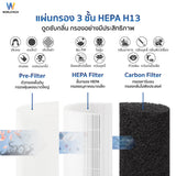 [ใหม่] Worldtech เครื่องฟอกอากาศ PM2.5 HEPA13 Air Purifier รองรับพื้นที่ 60-70 ตร.ม. รุ่น WT-P110