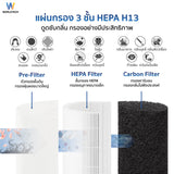 [ใหม่] Worldtech เครื่องฟอกอากาศ HEPA13 Air Purifier  รุ่น WT-P120  มอก. รับรอง