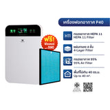 Worldtech เครื่องฟอกอากาศ Air Purifier รุ่น WT-P40 มอก.รับรอง พื้นที่ 40 ตร.ม. + รีโมท ประกัน1ปี