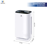 Worldtech เครื่องฟอกอากาศ Air Purifier รุ่น WT-P70 มอก.รับรอง พื้นที่ 40-50 ตร.ม. + รีโมท ประกัน1ปี