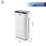Worldtech เครื่องฟอกอากาศ Air Purifier มอก.รับรอง รุ่น WT-P80 พื้นที่ 40-55 ตร.ม.  + รีโมท ประกัน1ปี