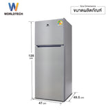 Worldtech ตู้เย็น 2 ประตู 4.9 คิว ความจุ 138 ลิตร รุ่น WT-RF138 ตู้เย็นประหยัดไฟเบอร์ 5 รับประกัน 3 ปี