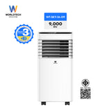 Worldtech แอร์เคลื่อนที่ 9000 BTU รุ่น WT-SKY-1A-09 หน้าจอ LED พร้อมรีโมทควบคุม ทำงานเงียบ