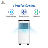 Worldtech แอร์เคลื่อนที่ 9000 BTU รุ่น WT-SKY-1A-09 หน้าจอ LED พร้อมรีโมทควบคุม ทำงานเงียบ