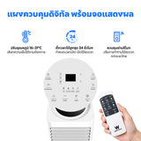 Worldtech แอร์เคลื่อนที่ 12000 BTU รุ่น WT-SKY-6A-12 หน้าจอ LED พร้อมรีโมทควบคุม ทำงานเงียบ