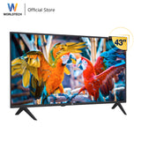 Worldtech  Android Smart TV Full HD ทีวี 43 นิ้ว แอนดรอย สมาร์ททีวี  Wifi Netflix YouTube Internet