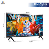 Worldtech  Android Smart TV Full HD ทีวี 43 นิ้ว แอนดรอย สมาร์ททีวี  Wifi Netflix YouTube Internet