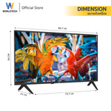 Worldtech  Android Smart TV Full HD ทีวี 43 นิ้ว แอนดรอย สมาร์ททีวี  Wifi Netflix YouTube Internet