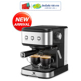 Worldtech เครื่องชงกาแฟสด รุ่น WT-CM15 เครื่องชงกาแฟอัตโนมัติ Coffee Machine เครื่องชงกาแฟ เครื่องทำกาแฟ เครื่องทำกาแฟอัตโนมัติ + พร้อมชุดด้ามชงกาแฟ รับประกัน 1 ปี