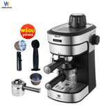 Worldtech Xpresso เครื่องชงกาแฟ ชา กึ่งอัตโนมัติ พร้อมชุดด้ามชง ทำกาแฟ Coffee Machine รุ่นWT-CM8_SIL