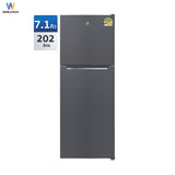 Worldtech ตู้เย็น 2 ประตู ขนาด 7.1 คิว รุ่น WT-MRF-225W_SIL ความจุ 202 ลิตร รับประกัน 3 ปี